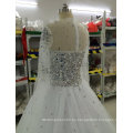 Nuevo Shinny Espumoso Perla / Perla / Rhinestone / vestidos de boda de cristal